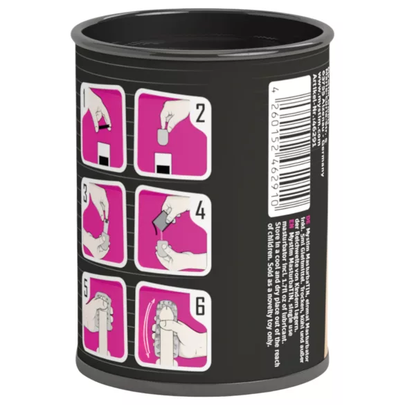 Mystim - masturbator masculin texturat Ribbed Rita - silicon alb