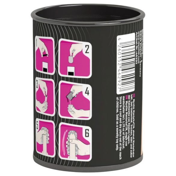 Mystim - Masturbator texturat pentru bărbați - design ondulat - alb