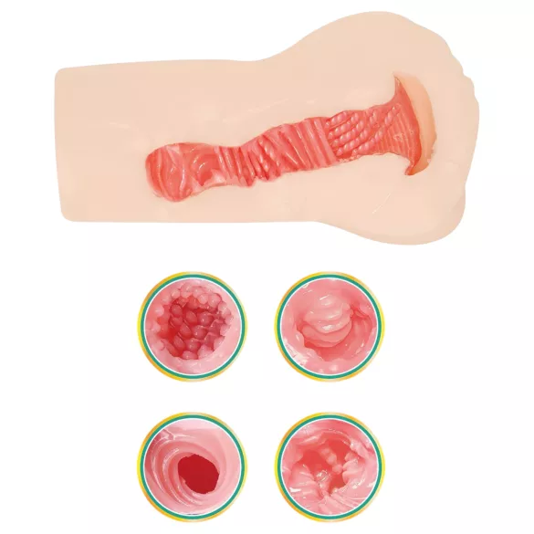 Internul TAMASHII - masturbator tip vagin de jucărie anime (culoare naturală)