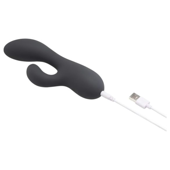 le Wand Soft Rabbit - Vibrator cu braț clitoral cu 2 motoare (negru)