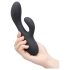 le Wand Soft Rabbit - Vibrator cu braț clitoral cu 2 motoare (negru)
