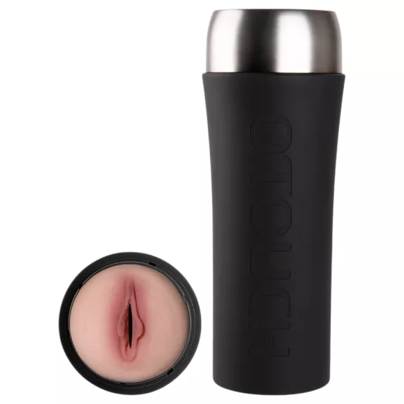 OTOUCH Inscup 4 - masturbator cu vibrații și aspirație (negru)