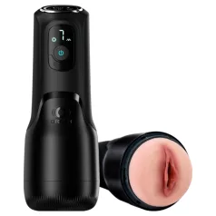   OTOUCH Airturn 4 - masturbator automat cu aspirație și vibrații (negru)