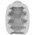 VIBEGGS Ribs Delight - ou vibrator masturbator - texturat - alb