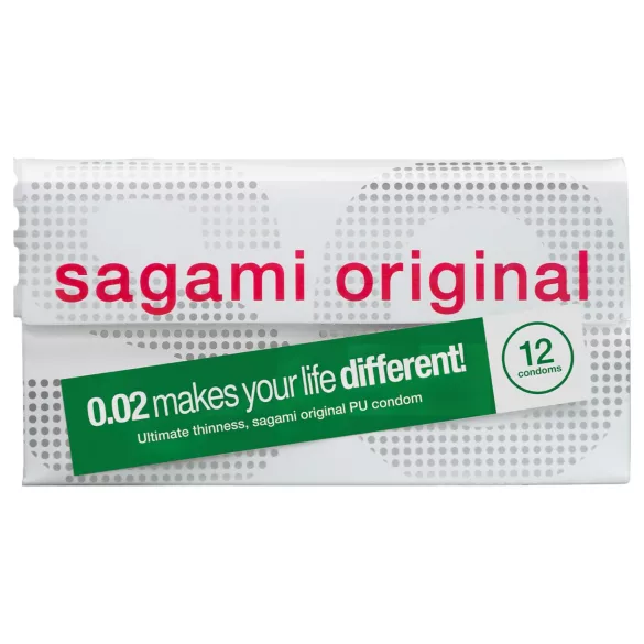 Sagami Original 0,02 - prezervative - ultra subțire - 55mm (12 bucăți)