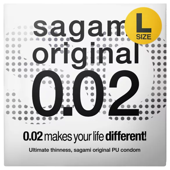 Sagami Original 0,02 L - prezervativ ultra subțire - 58mm - 1 bucată