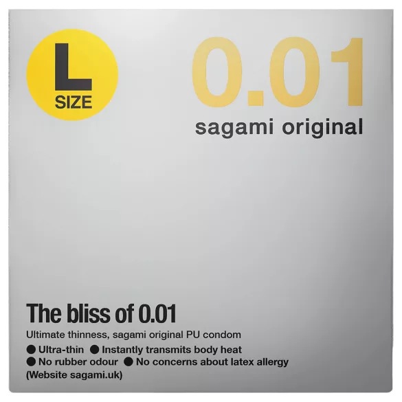Sagami Original 0,01 L - prezervativ ultra subțire - 58mm (1 buc)