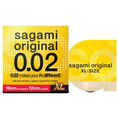   Sagami Original 0,02 XL - prezervativ - ultra subțire - 61mm (1buc)