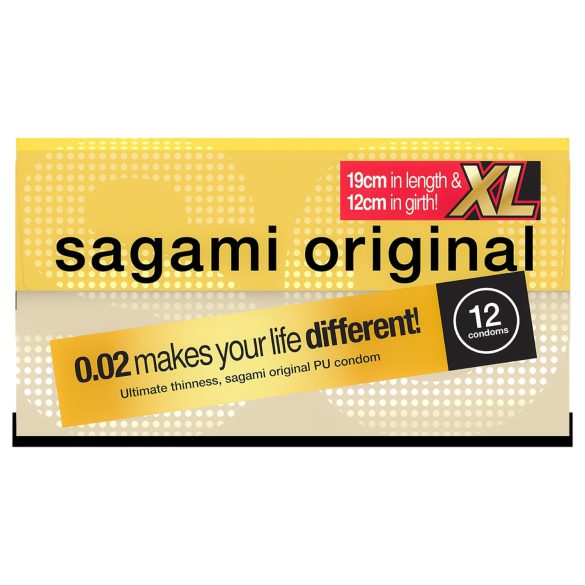 Sagami Original 0.02 XL - prezervative - extra subțire - 61mm (12 bucăți)