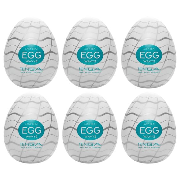 TENGA Egg Wavy II - ou de masturbare (6buc)