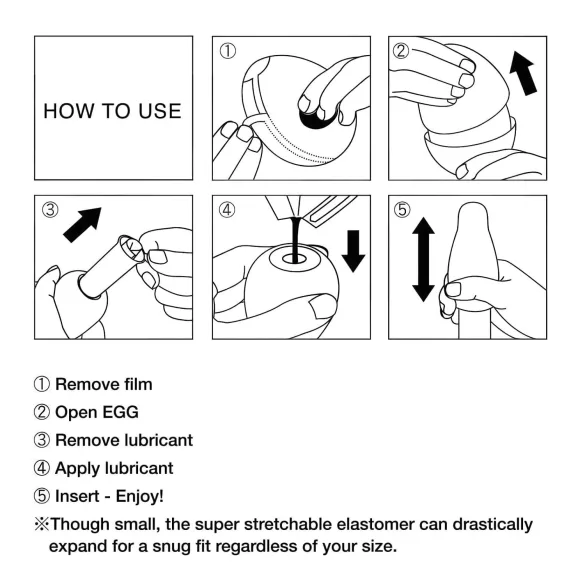 TENGA Egg Boxy - masturbator tip ou - set 6 bucăți