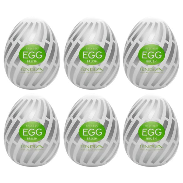 TENGA Egg Brush - set 6 ouă masturbatoare