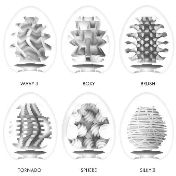 TENGA Egg - set masturbatoare tip ou - pachet 6 bucăți