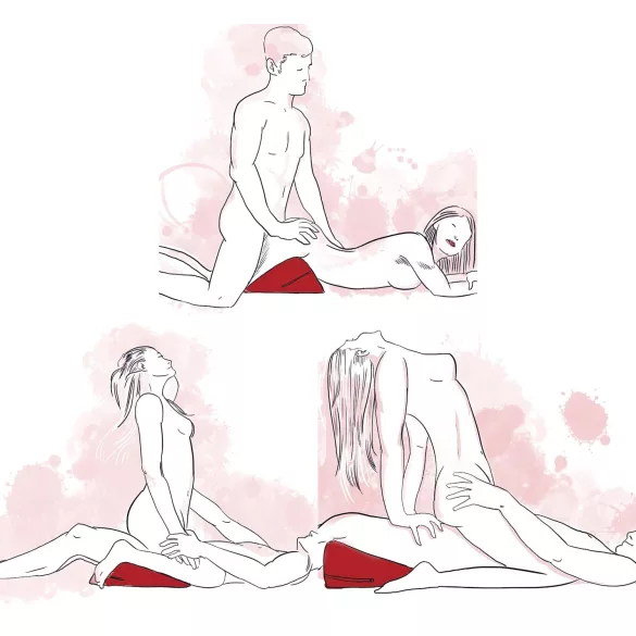 Liberator Wedge - pernă sexuală triunghiulară - negru