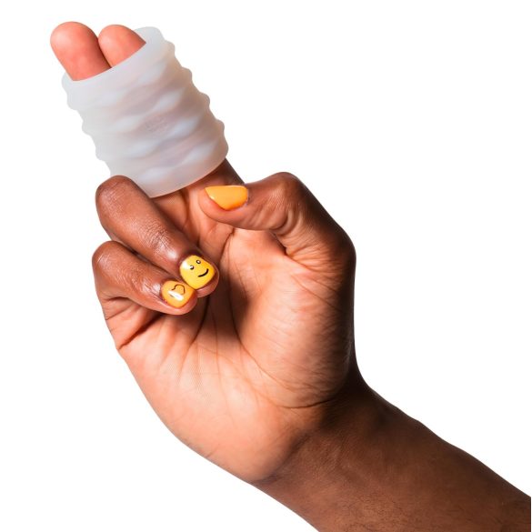 ROMP Mosh - masturbator flexibil pentru călătorii - transparent