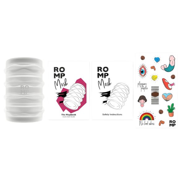 ROMP Mosh - masturbator flexibil pentru călătorii - transparent