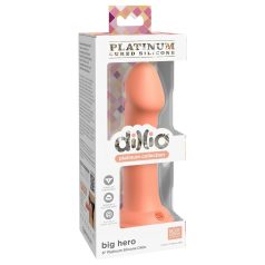   Dillio Big Hero - dildo ventuză din silicon (17cm) - portocaliu