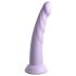 Dillio Slim Seven - dildo stimulant ventuzat (20cm) - mov
