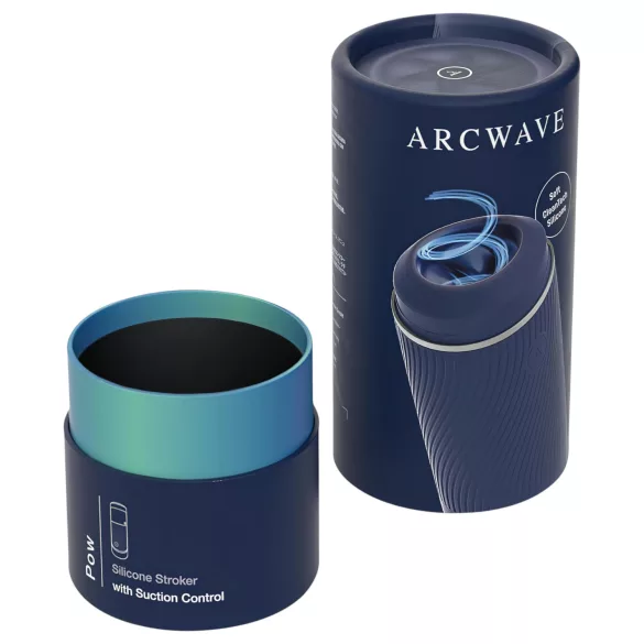 Arcwave Pow - masturbator manual cu efect de sucțiune - albastru