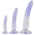 Set antrenor anal Crystal Clear - 3 piese (transparent-albastru)