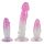 Crystal Clear - set antrenor anal - 3 buc (transparent-roz)