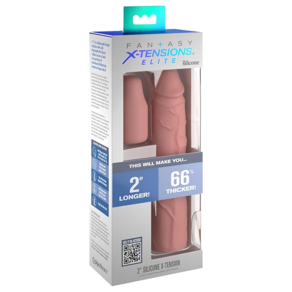 X-TENSION Elite 2 - prelungitor penis tăiat la dimensiune - culoare naturală