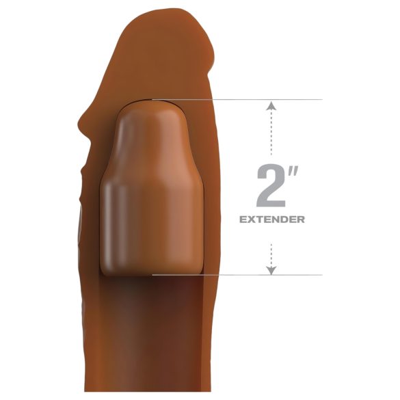 X-TENSION Elite 2 - prelungitor penis reglabil - silicon maro
