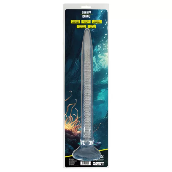Beasty Cocks - dildo extra lung - silicon albastru