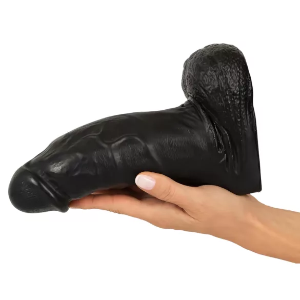 Realistixxx - dildo realist cu testicule - 22 cm - negru
