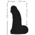 Realistixxx - dildo realist cu testicule - 22 cm - negru