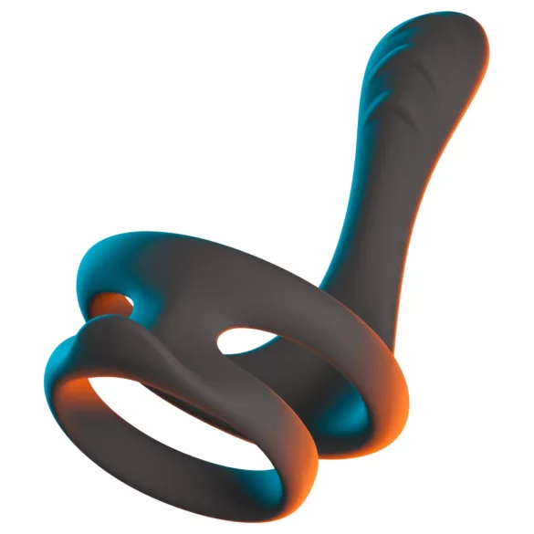 Erecto - inel pentru penis și testicule - negru