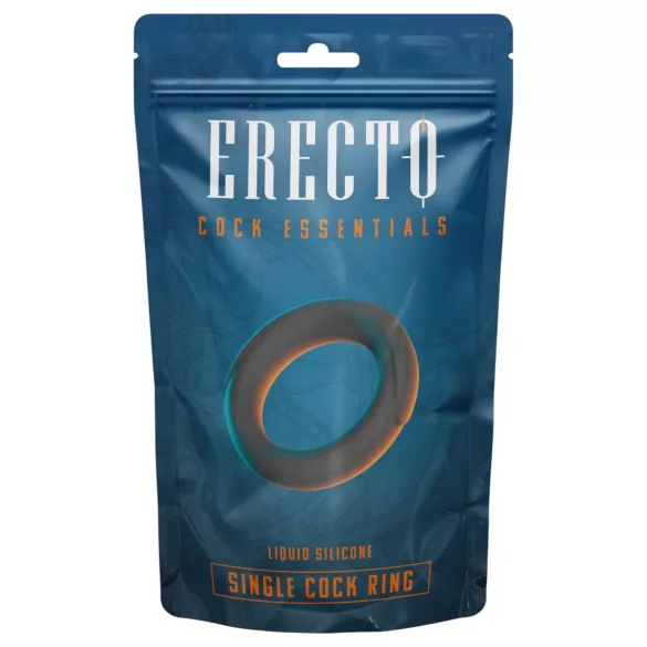 Erecto - inel pentru penis - silicon negru