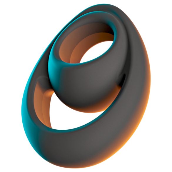 Erecto - inel penian și testicular - rezistent - silicon negru