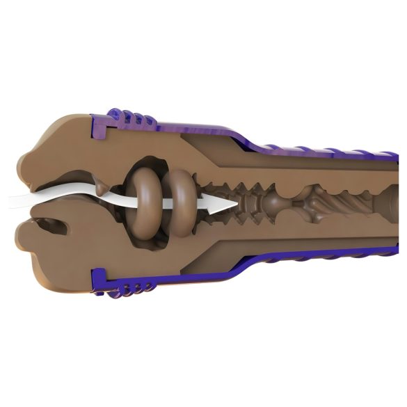 Fleshlight Boost Blow - masturbator tip gură realistă - nuanță maro