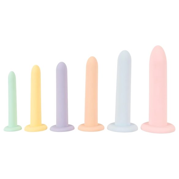 Six in a Row - set de antrenament dildo - 6 bucăți (colorate)