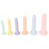 Six in a Row - set de antrenament dildo - 6 bucăți (colorate)
