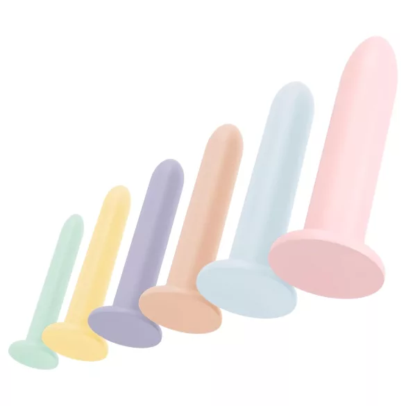 You2Toys - Six in a Row - set de antrenament dildo - 6 bucăți (colorate)