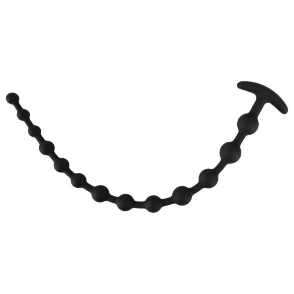 Black Velvets - dildo anal cu bile - silicon negru