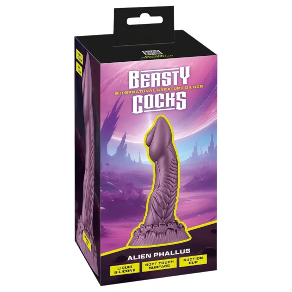 Beasty Cocks - dildo extratrerestru - silicon lila