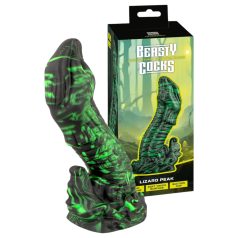 Dildó penis de șopârlă (verde-negru) Dildó penis de șopârlă (verde-negru)
