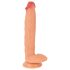 Realistixxx Real Giant - dildo extra mare cu testicule (natural)
