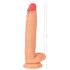 Realistixxx Real Giant - dildo extra mare cu testicule (natural)