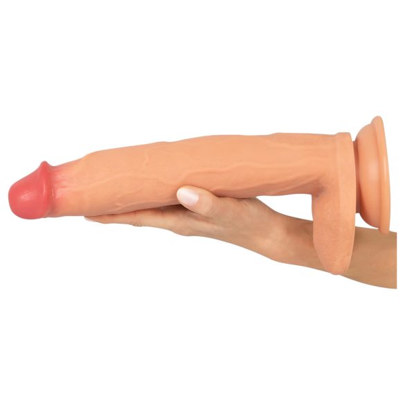 Realistixxx - dildo realist mare cu testicule - silicon natur