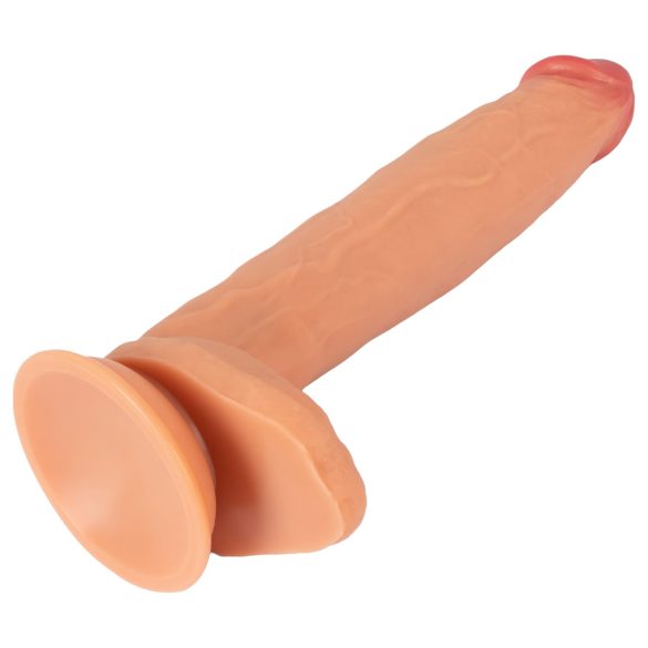 Realistixxx - dildo realist mare cu testicule - silicon natur