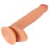 Realistixxx Real Giant - dildo extra mare cu testicule (natural)