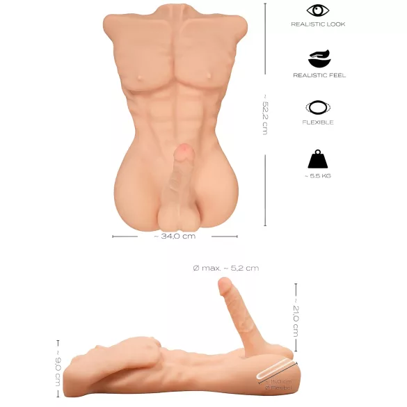 Realistixxx - Torso masculin realist - masturbator realist