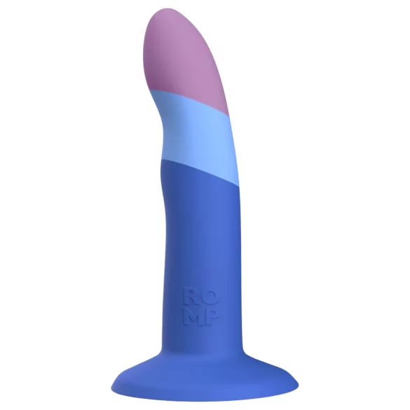 ROMP Piccolo - dildo flexibil din silicon - albastru-mov