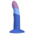 ROMP Piccolo - dildo flexibil din silicon - albastru-mov