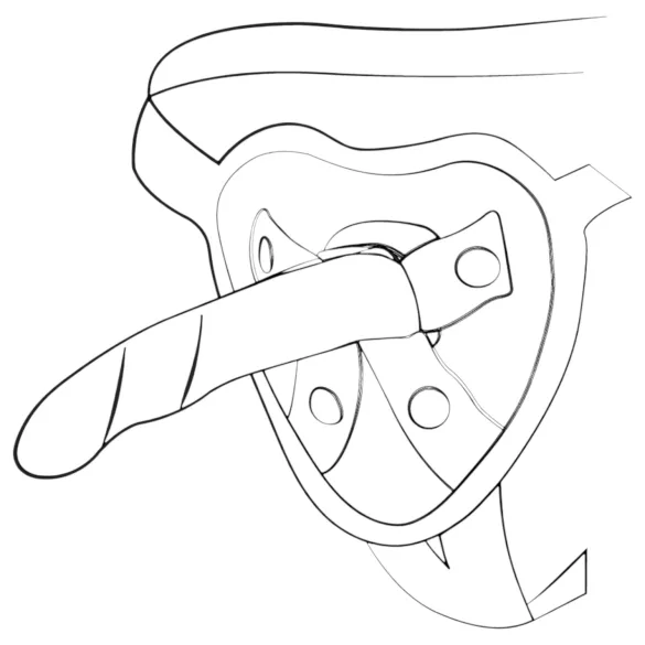 ROMP Piccolo - dildo flexibil din silicon - albastru-mov