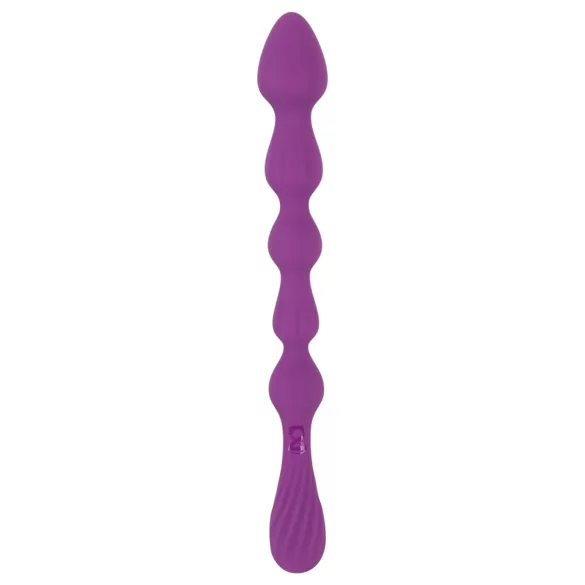You2Toys - Dildo anal flexibil, cu bile - (mov)